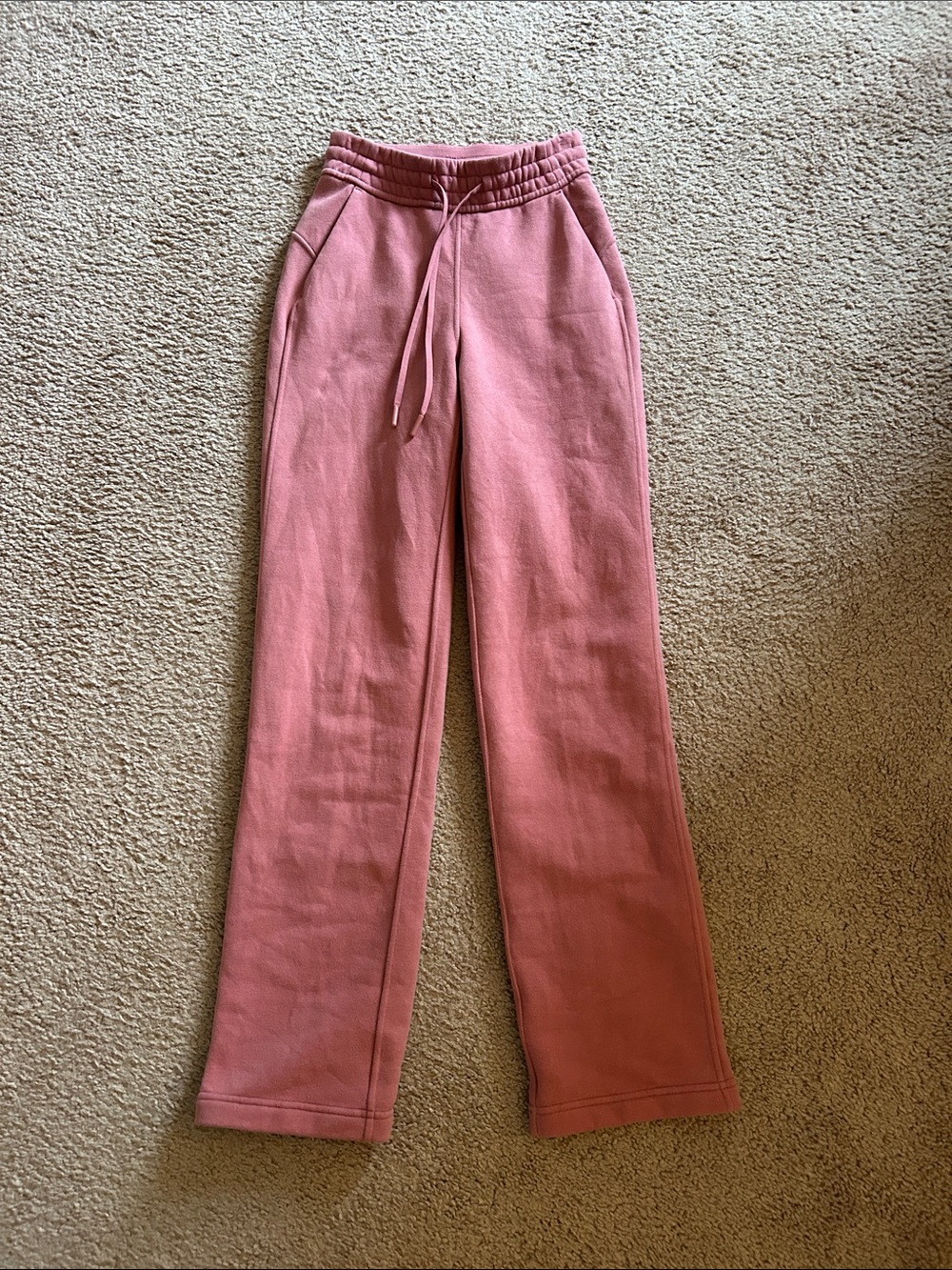 lululemon athletica Rose Pink Wide-Leg Drawstring Sweatpants